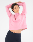 Chill Half Zip in Pink Rose - Sweatshirts - Gym+Coffee IE