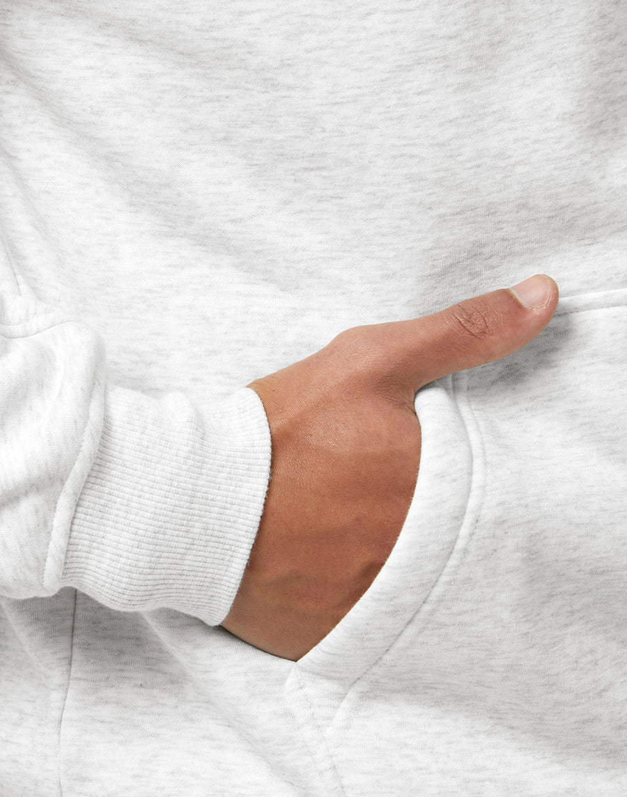 Sierra Drift Hoodie in White Marl