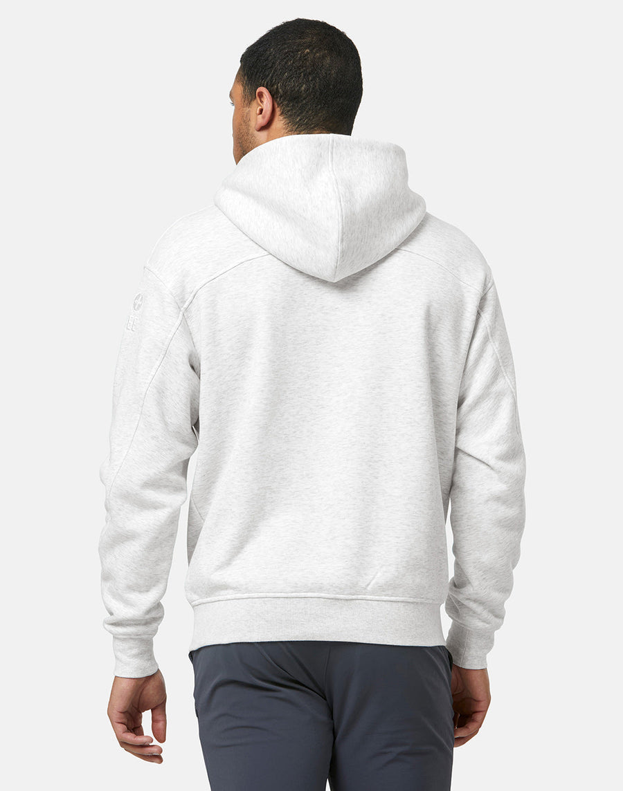 Sierra Drift Hoodie in White Marl