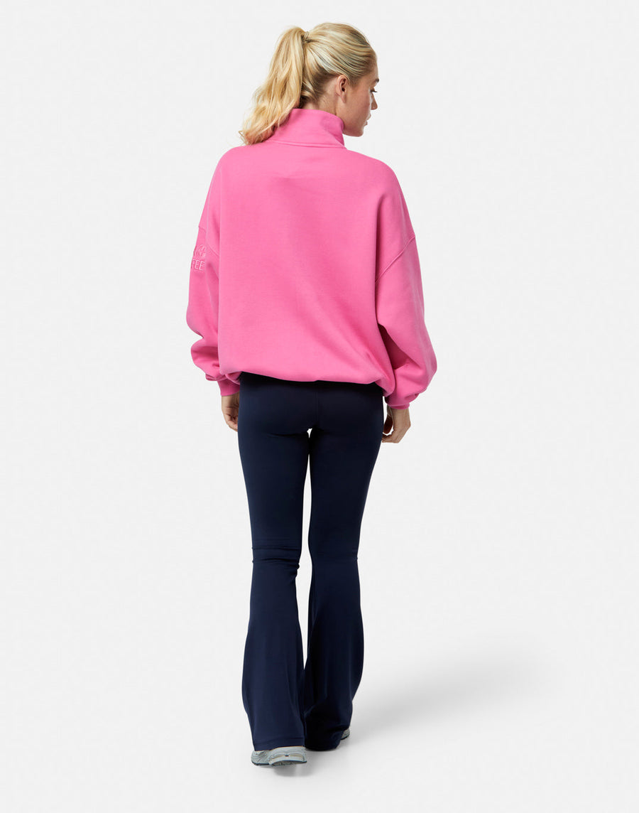 Snap Collar Sierra Sweatshirt in Sangria Sunset