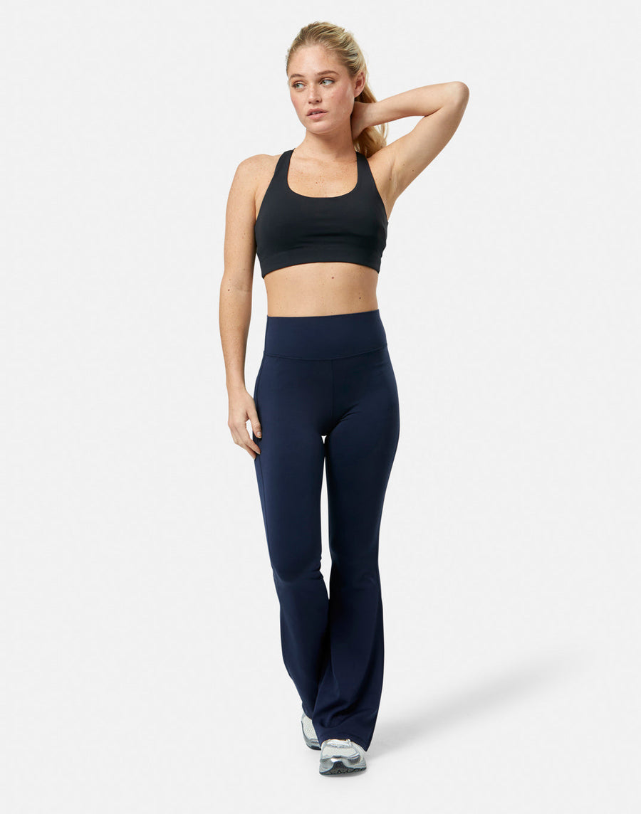 Soft-Motion Flare Legging in Twilight Navy