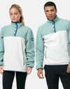 Half Snap Polar Fleece in Summer Green