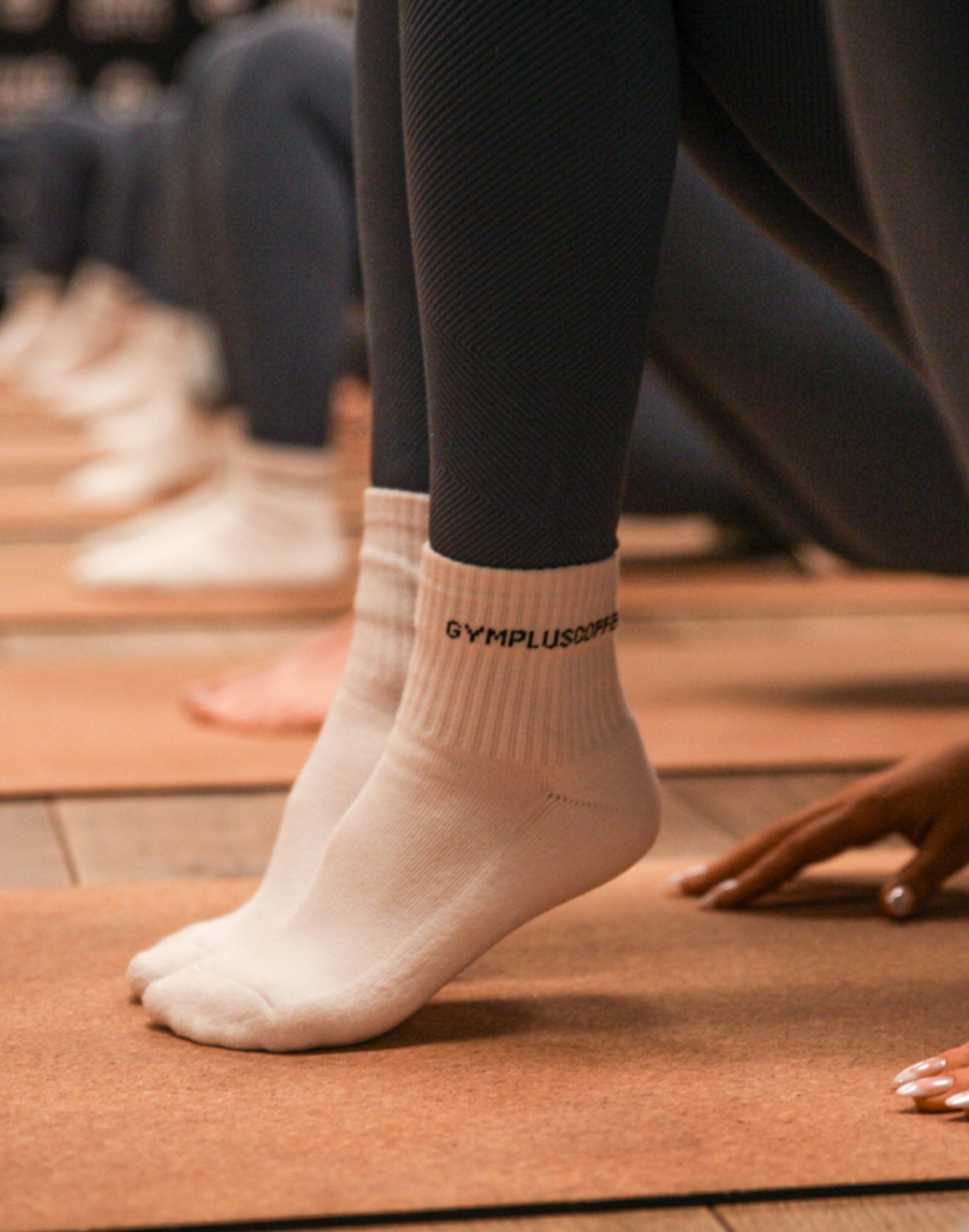 Quarter Length Everyday Sock in White - Socks - Gym+Coffee IE