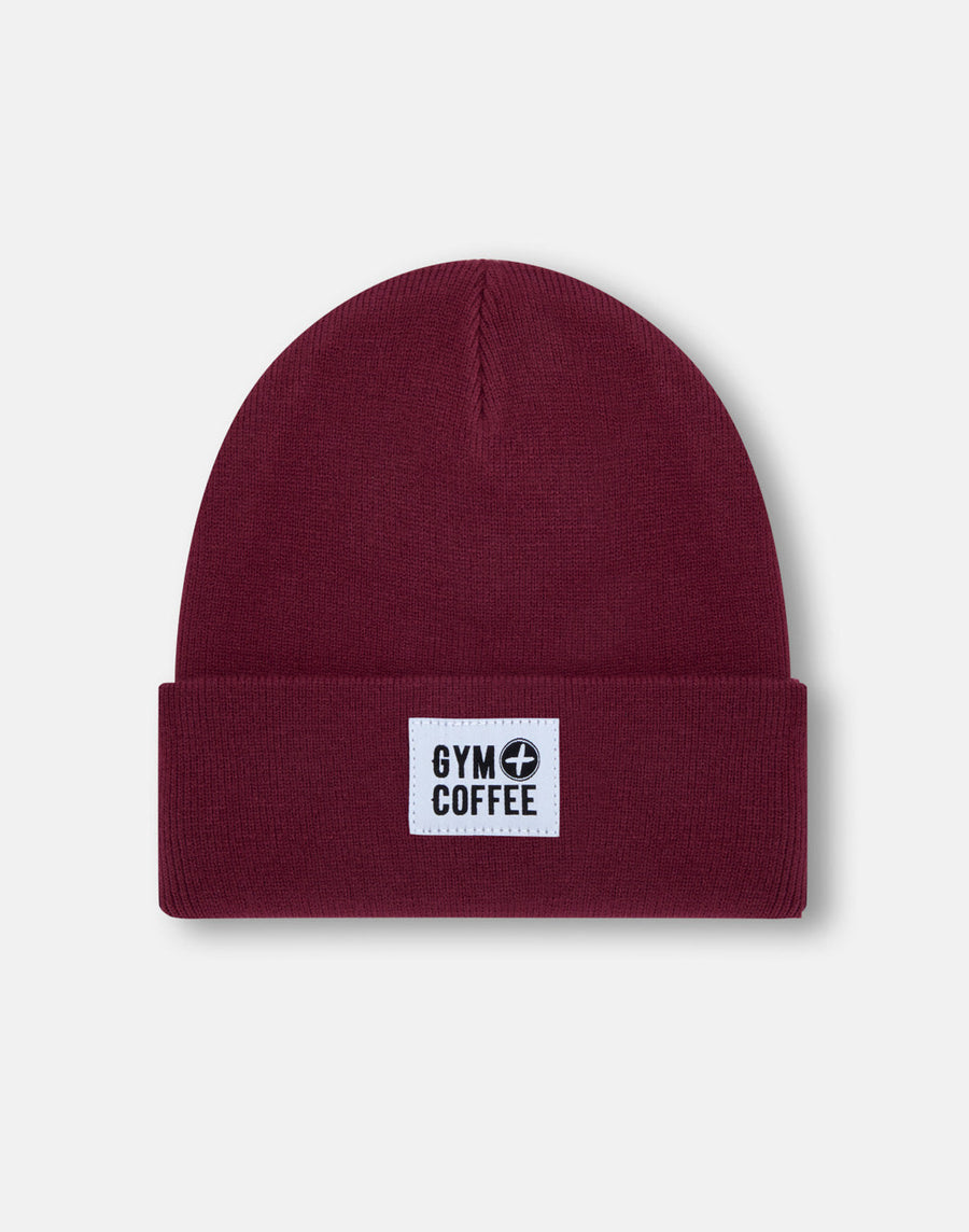 Knit Beanie in Maroon