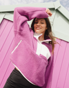 Horizon Layer Up Half Snap in Crisp Pink