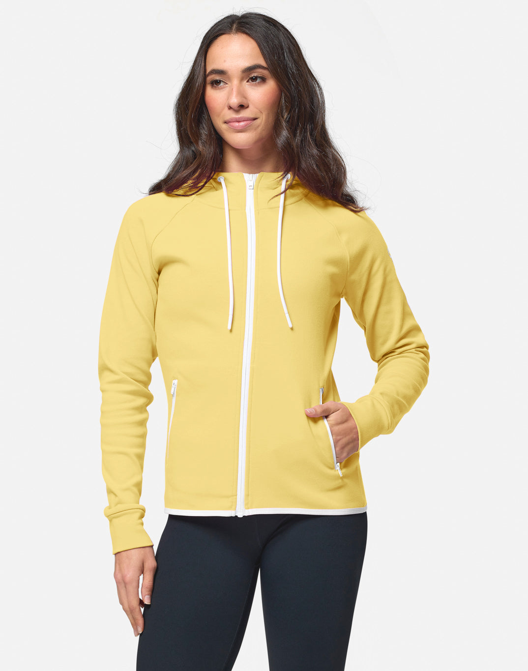 Chill Zip Hoodie in Lemon Sorbet