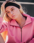Clubhouse Quarter Zip in Blush