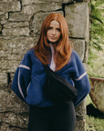 Industry Fleece Half Zip in Violet Smoke