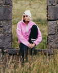 Industry Fleece Half Zip in Cotton Candy