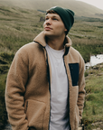 Industry Fleece Jacket in Sandstone