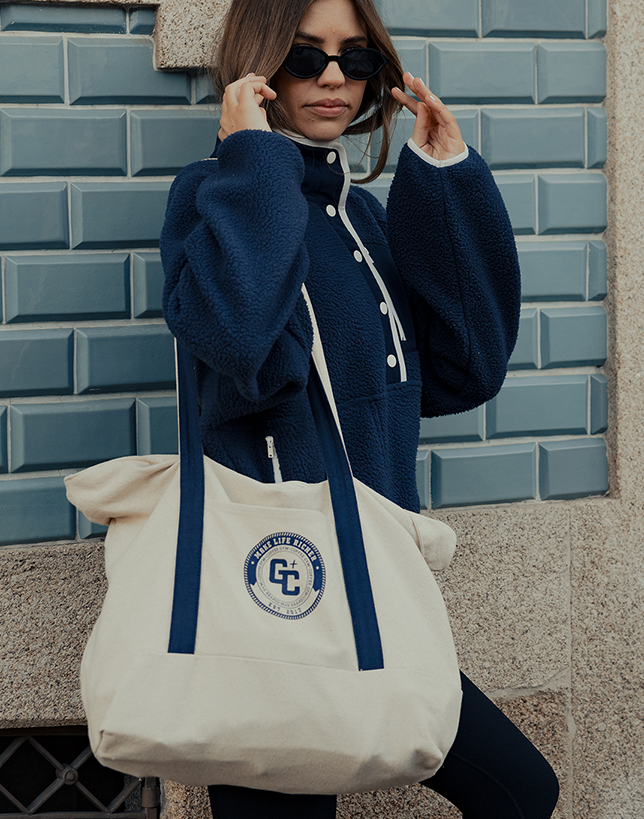 Canvas Tote Bag in Navy