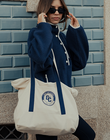 Canvas Tote Bag in Navy