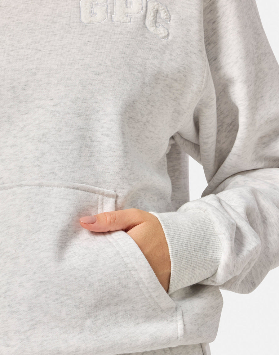 Cascade Hoodie in White Marl