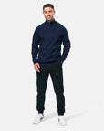 Chill Patch Half Zip in Royal Navy