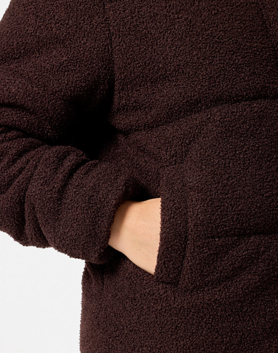 Cloud Puffer Jacket in Mocha Bean