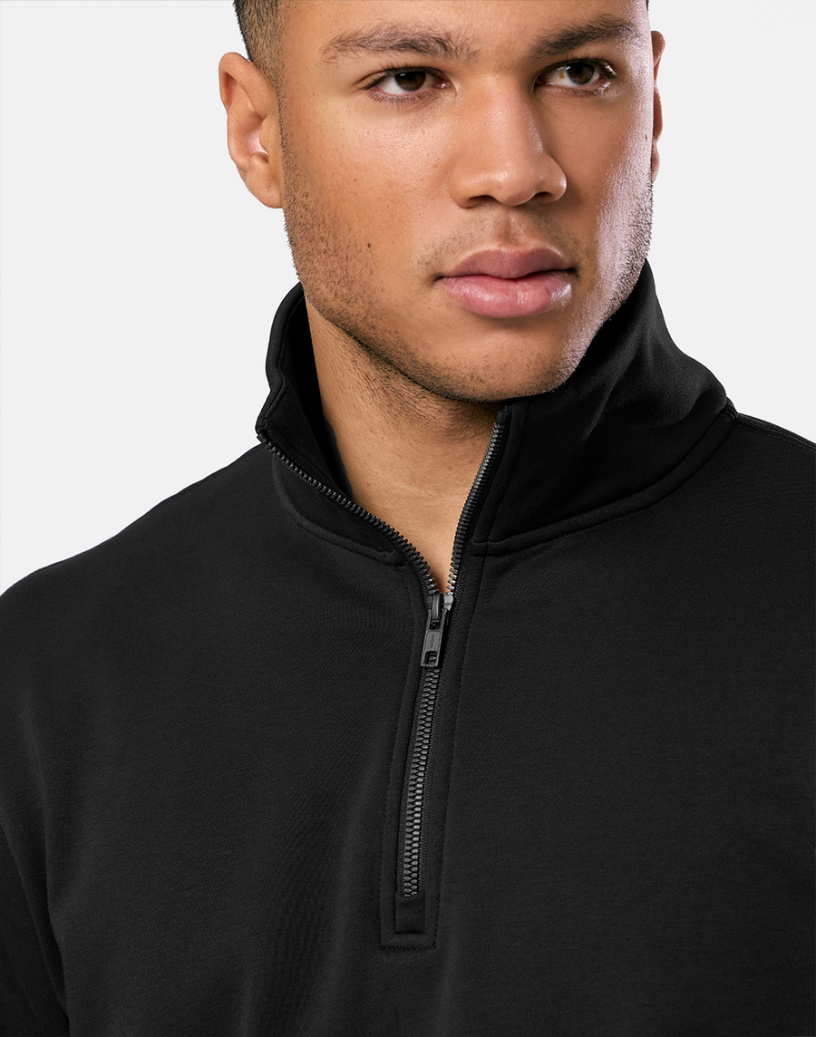 Clubhouse Half Zip in Black
