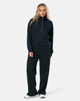 Clubhouse Quarter Zip in Black