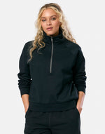 Clubhouse Quarter Zip in Black