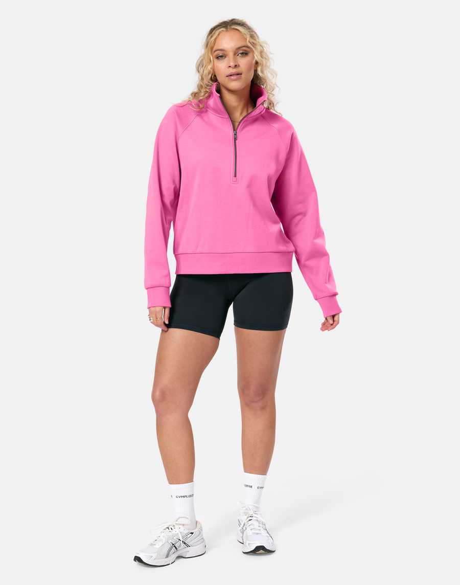 Clubhouse Quarter Zip in Sangria Sunset