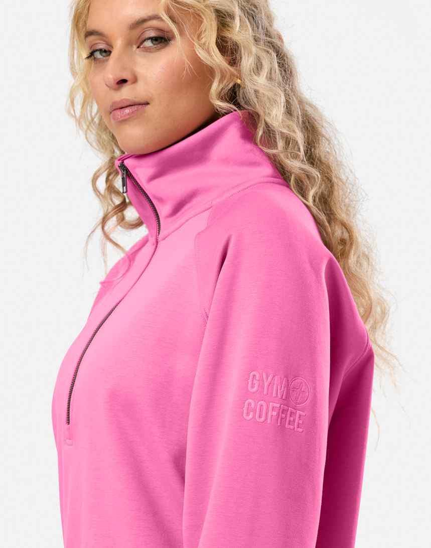 Clubhouse Quarter Zip in Sangria Sunset