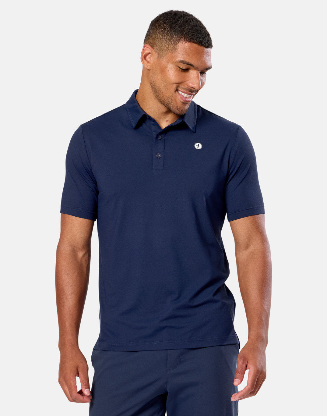 Coffee Polo Tee in Twilight Navy