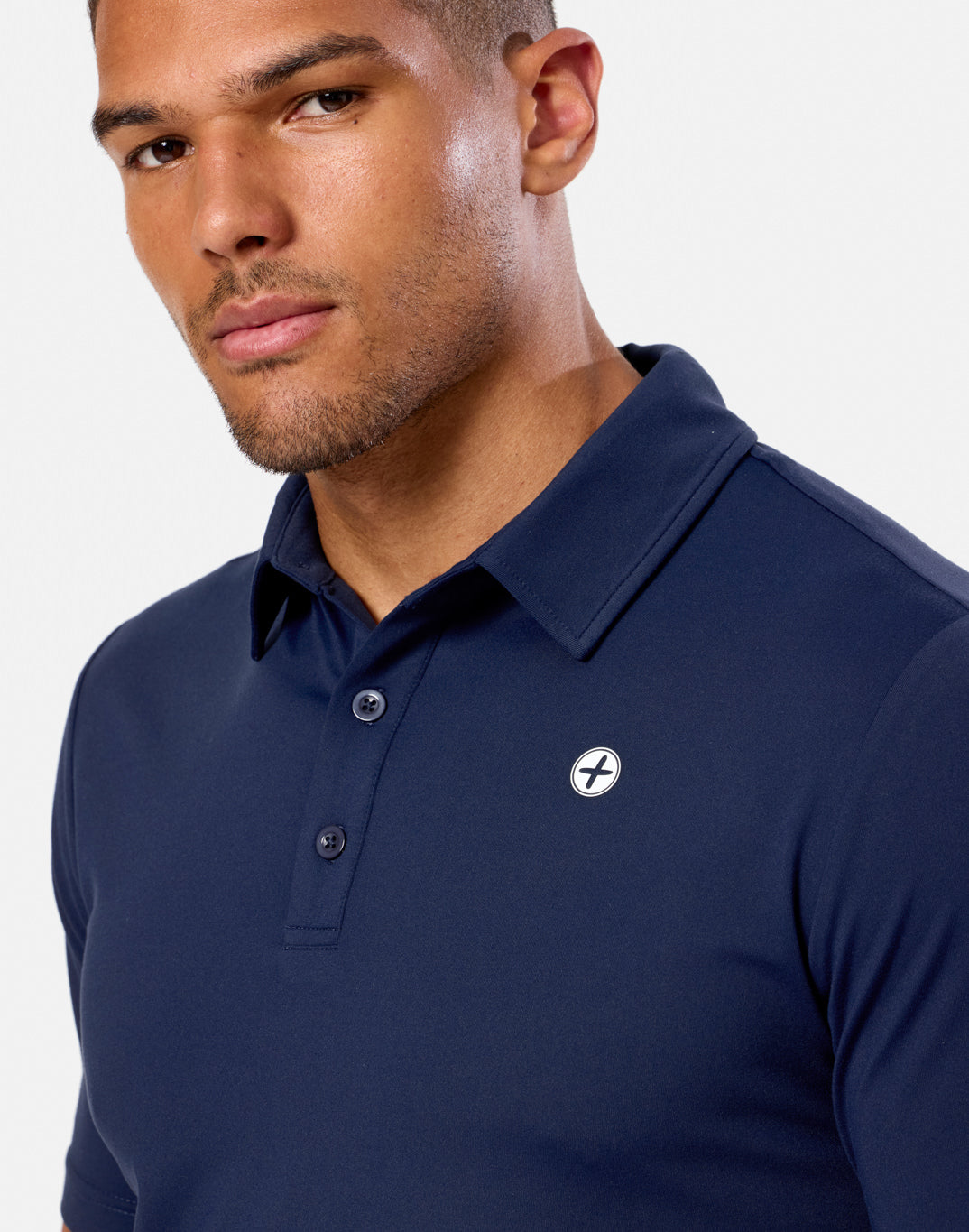 Coffee Polo Tee in Twilight Navy