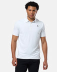 Coffee Polo Tee in Ultra White