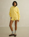Daily Snap Collar Sweatshirt in Lemon Sorbet