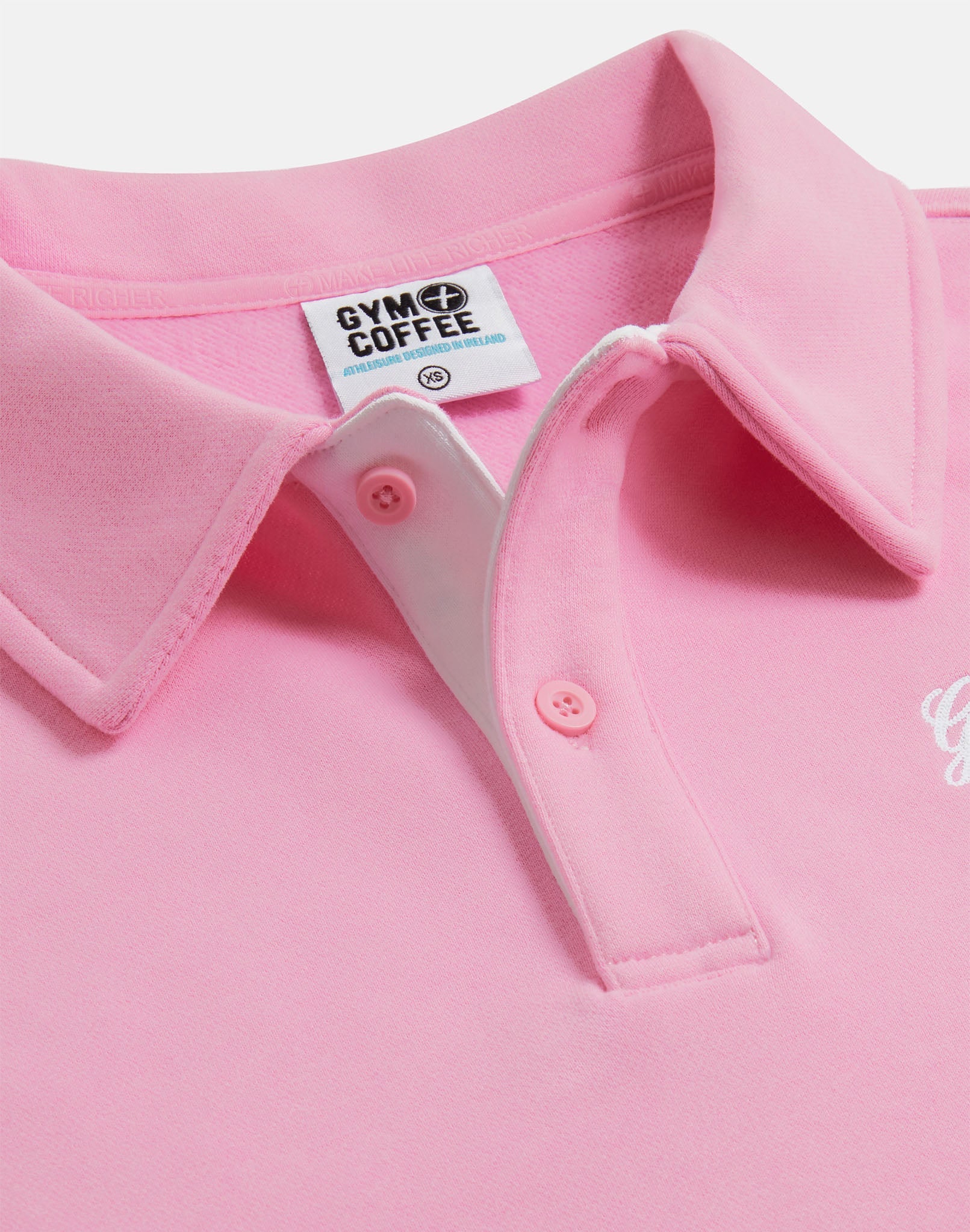 Daily Collared Sweatshirt in Pink Blossom