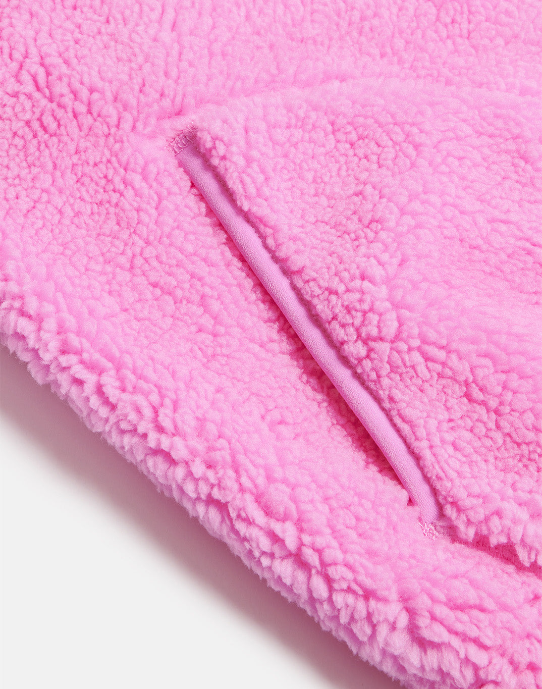 Industry Fleece High Collar Jacket in Neon Pink