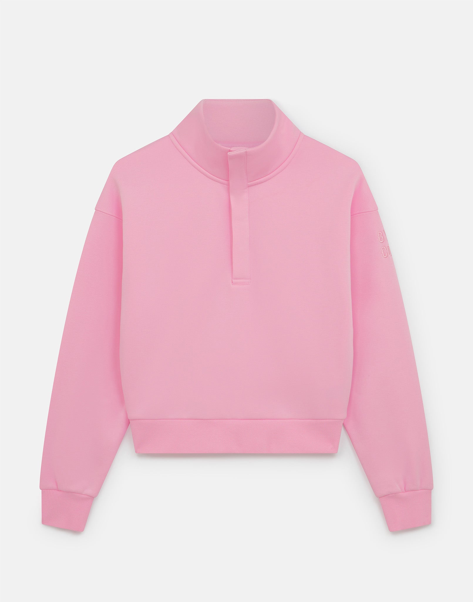 Daily Snap Collar Sweatshirt in Pink Blossom