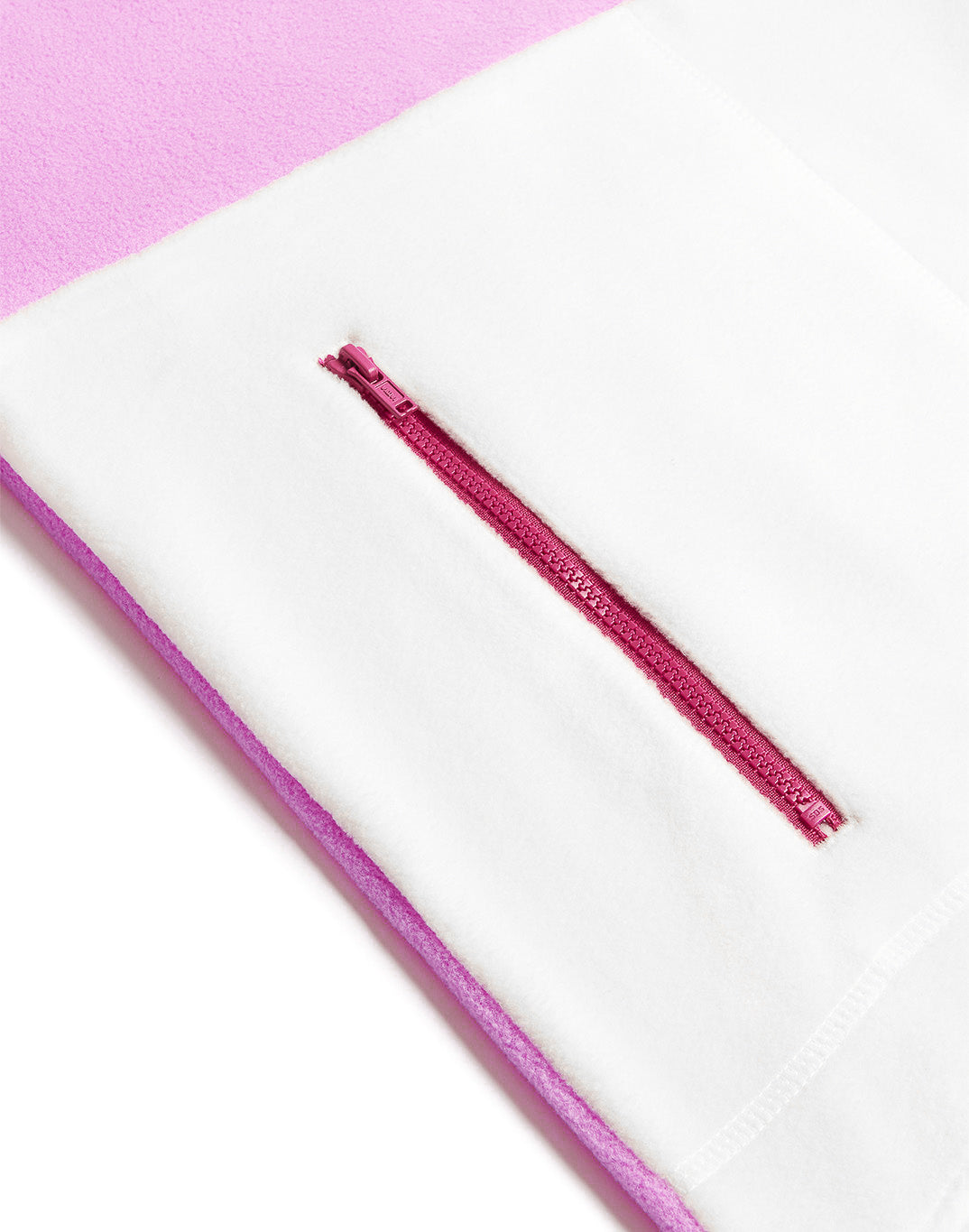 Snap Polar Fleece in Neon Pink