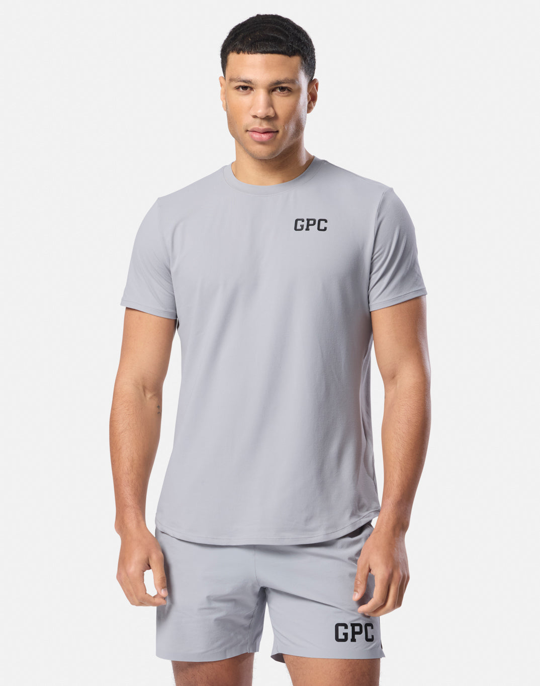 GPC Train Tee in Stone Grey