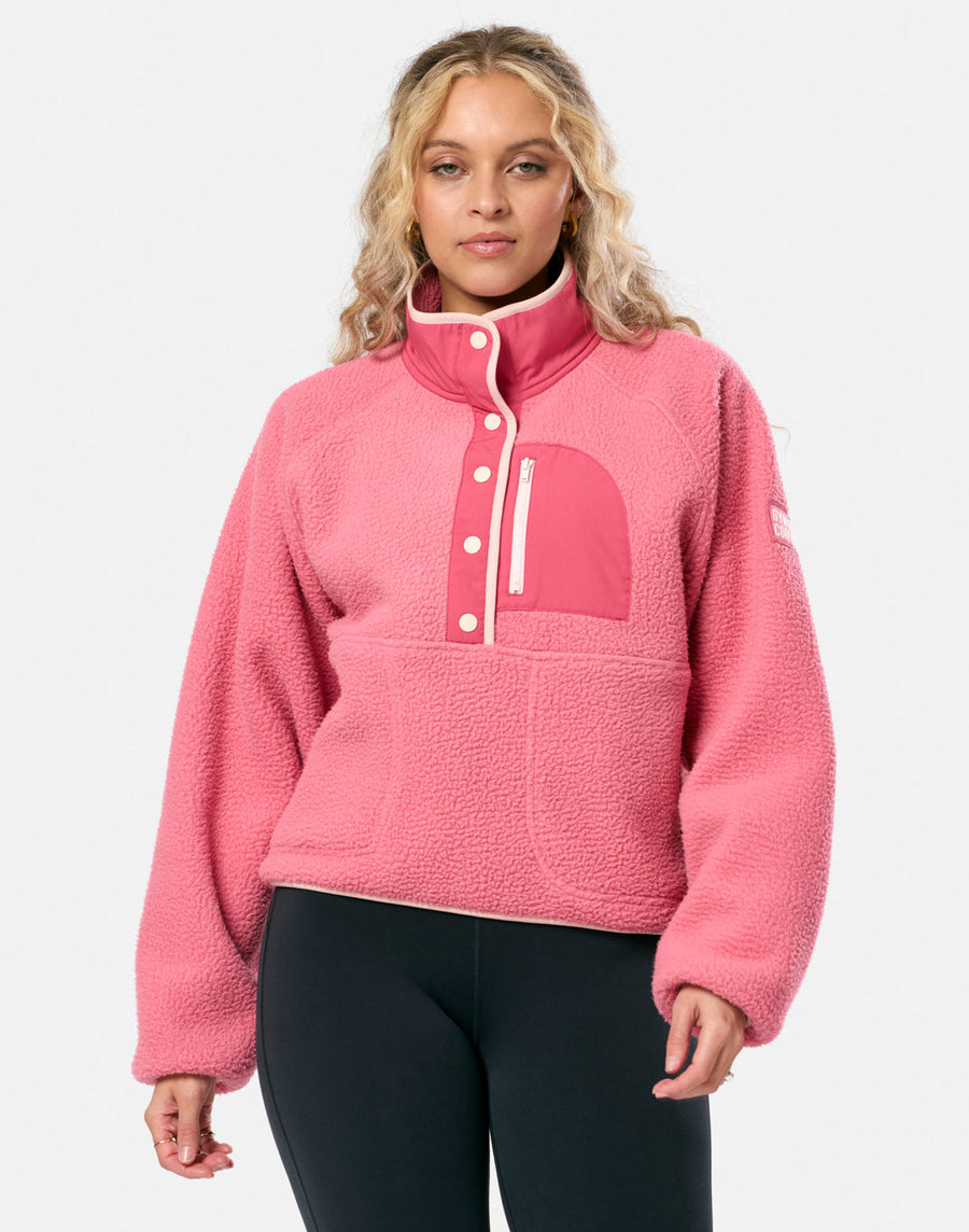 Horizon Layer Up Half Snap in Blush