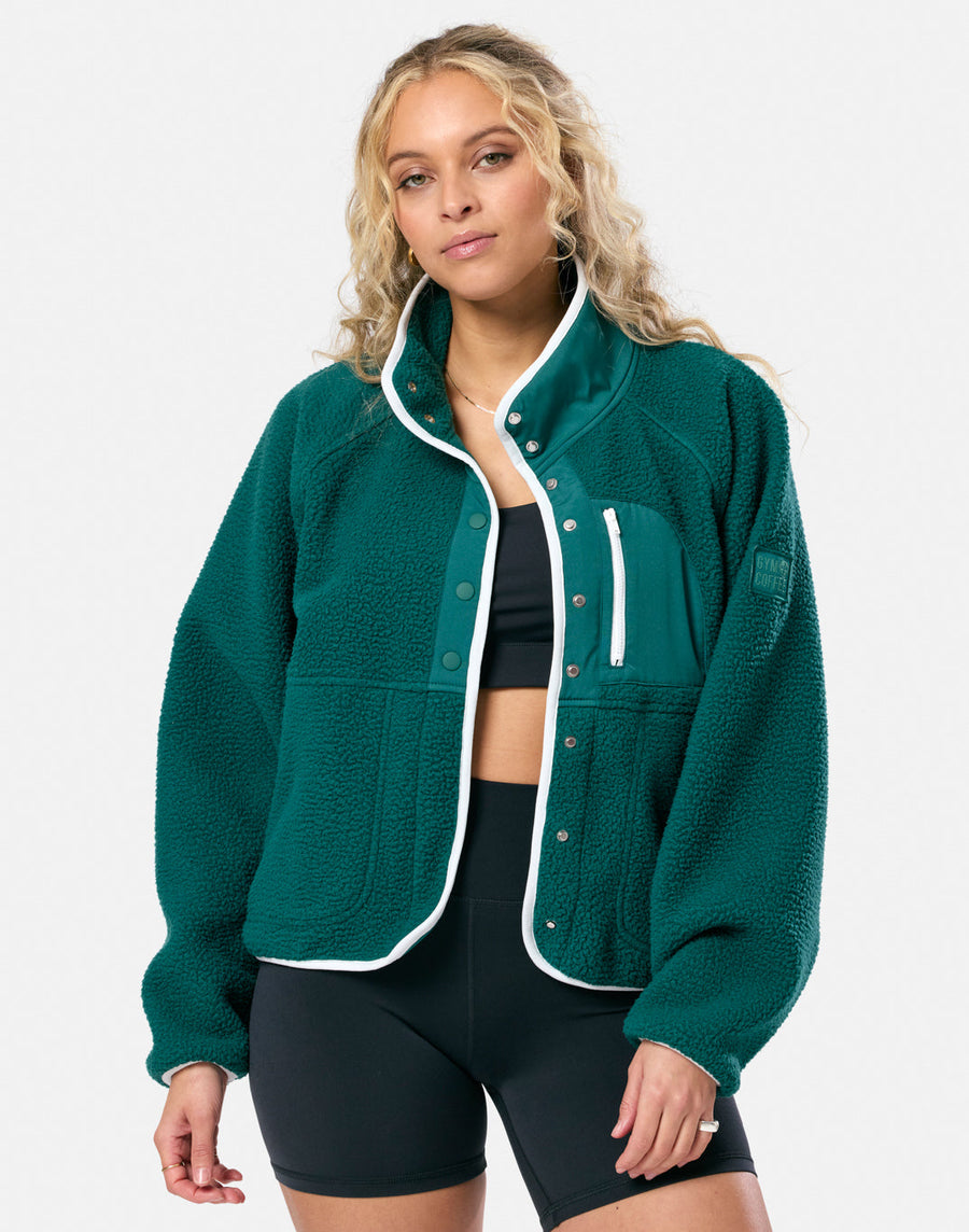 Horizon Layer Up Jacket in Jungle Green