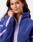 Industry Fleece Half Zip in Violet Smoke