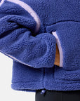 Industry Fleece Half Zip in Violet Smoke