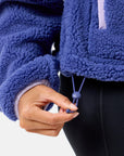 Industry Fleece Half Zip in Violet Smoke