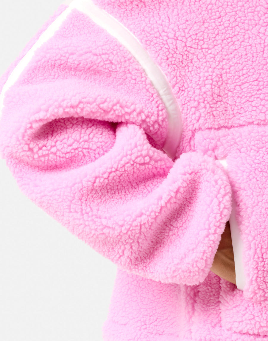 Industry Fleece Half Zip in Cotton Candy