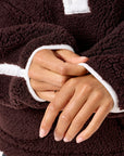 Industry Fleece Half Zip in Mocha Bean