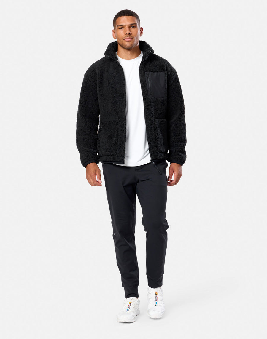 Industry Fleece Jacket in Black