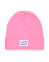Knit Beanie in Bright Pink