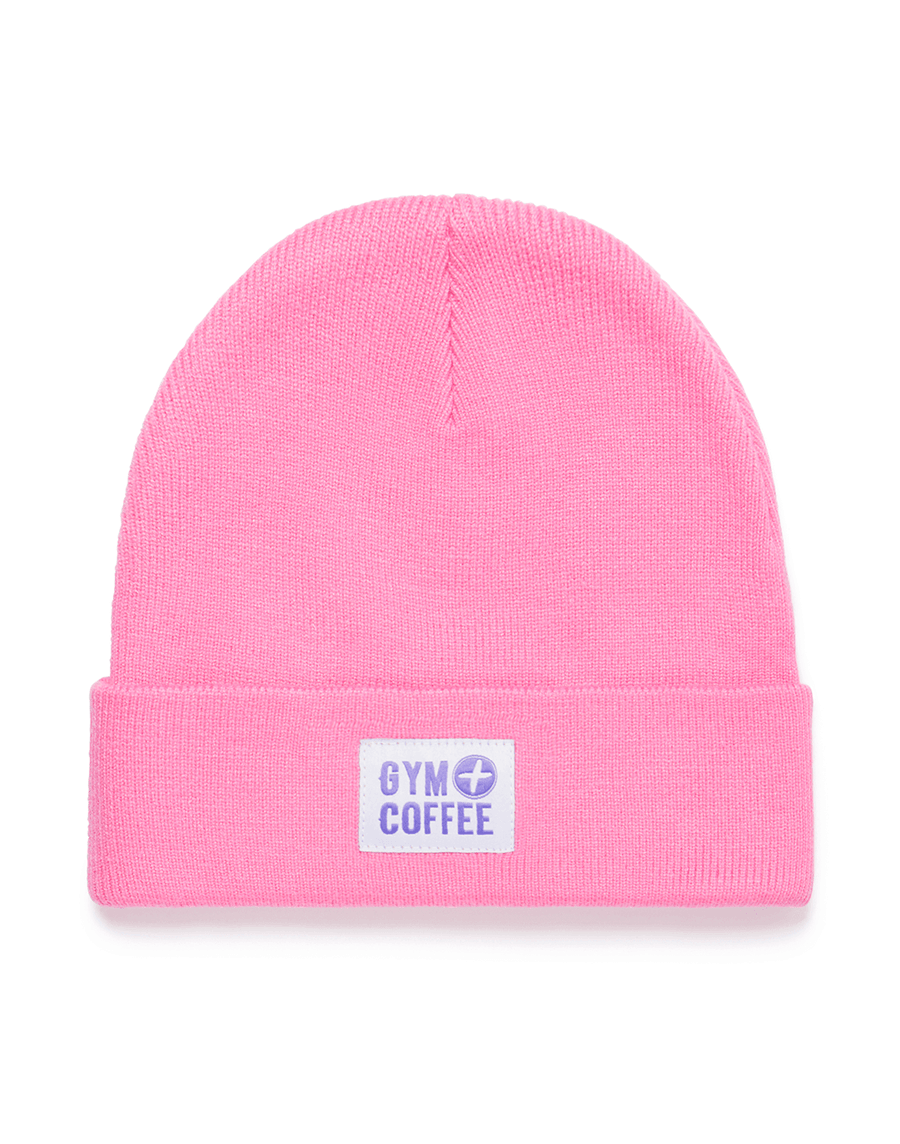 Knit Beanie in Bright Pink - Beanies - Gym+Coffee IE