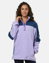 Half Zip Polar Fleece in Lilac