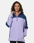 Half Zip Polar Fleece in Lilac