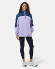 Half Zip Polar Fleece in Lilac