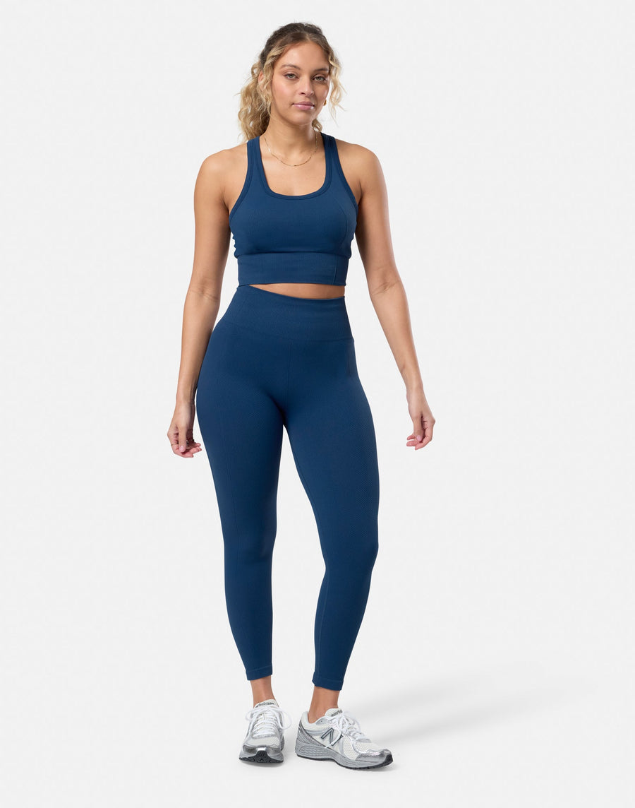 Lotus Lounge Legging in Petrol Blue