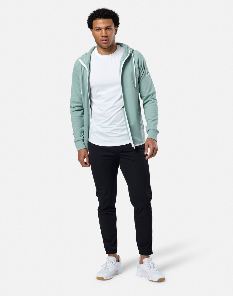 Chill Zip Hoodie in Summer Green