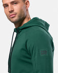 Chill Patch Zip Hoodie in Willow Green