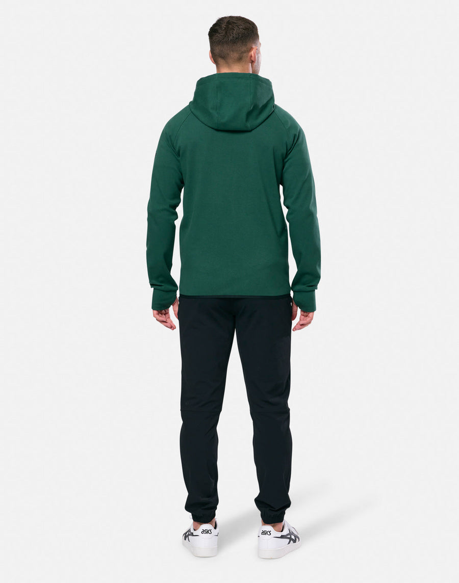 Chill Patch Zip Hoodie in Willow Green